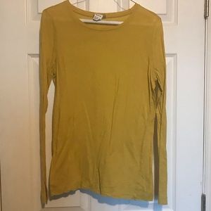 Jigsaw Mustard Yellow Long Sleeve Shirt